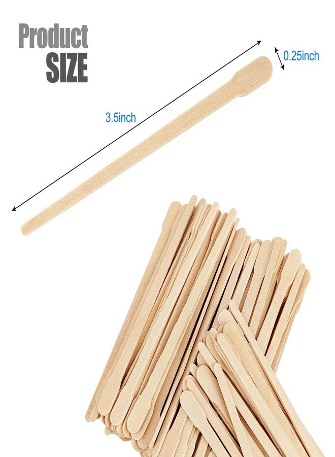 JUNSDUKE 100 Pcs Wax Sticks, Wooden Waxing Sticks, Wax Strips, Eyebrow Wax Sticks, Small Waxing Applicator Sticks for Hair Removal, Facial, Smooth Skin (100 Pack) - Image 2